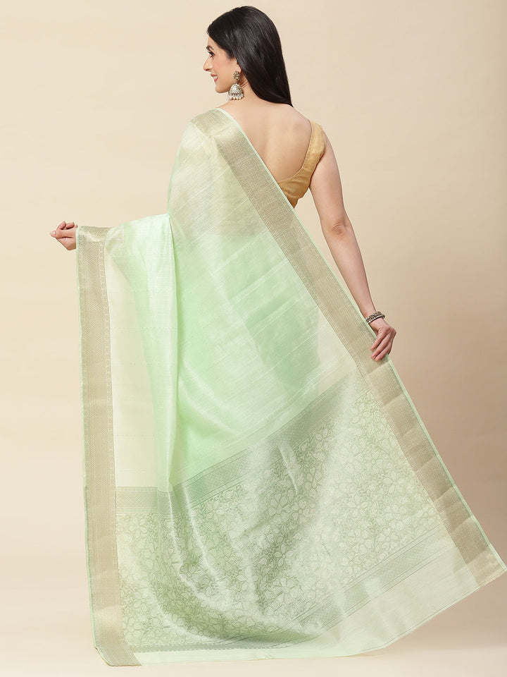 Zari Border Woven Cotton Saree