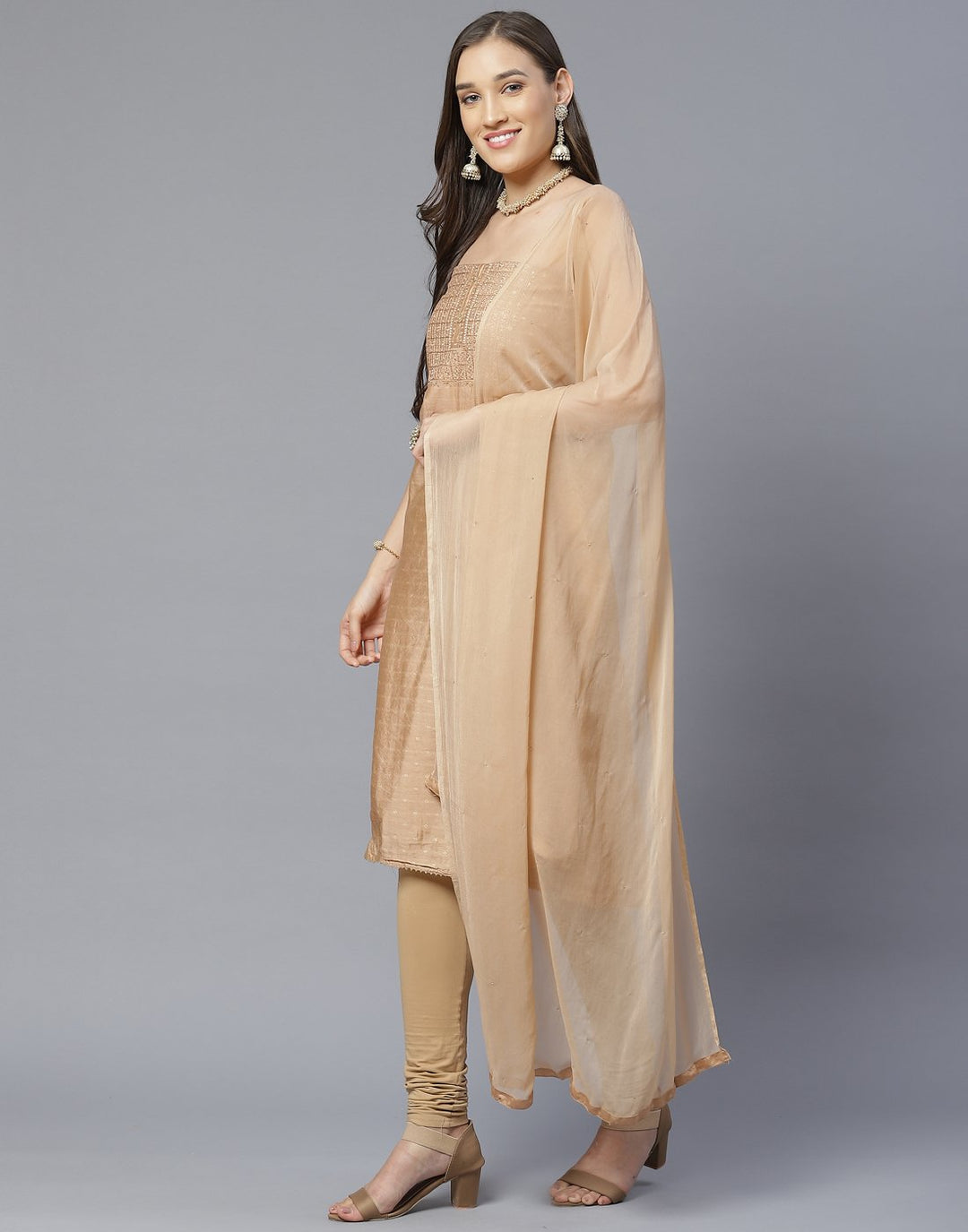 Chanderi Suit Set