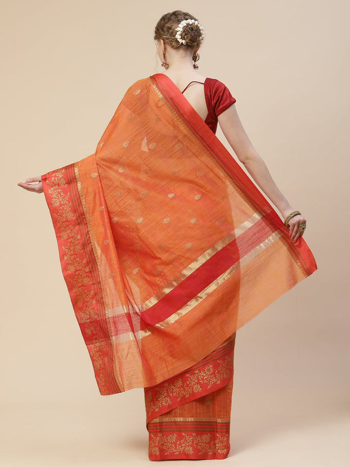Zari Border Cotton Woven Saree