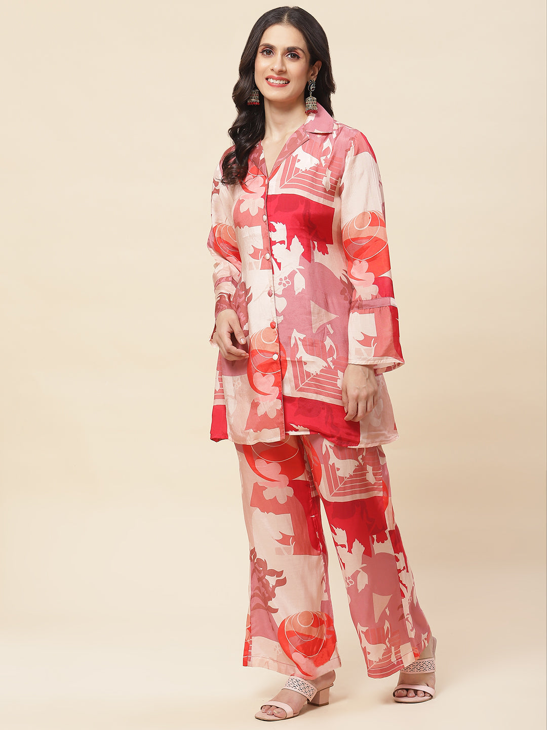Printed Cotton Kurti With Pants