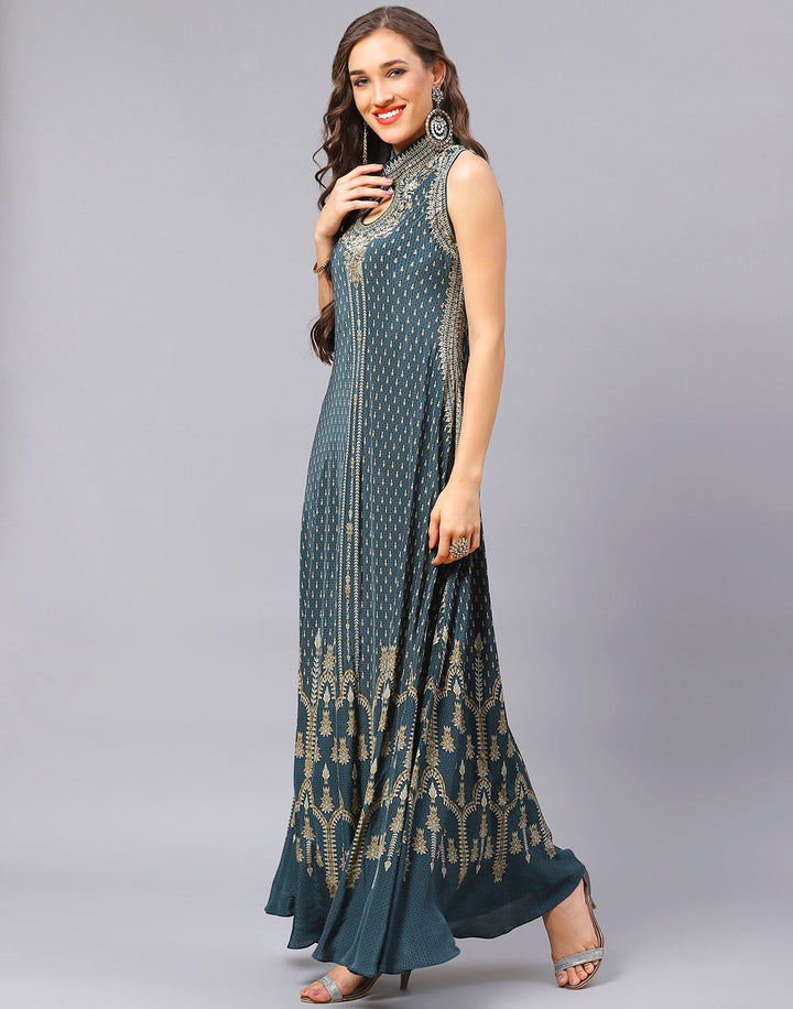 Blue and Wine Dress