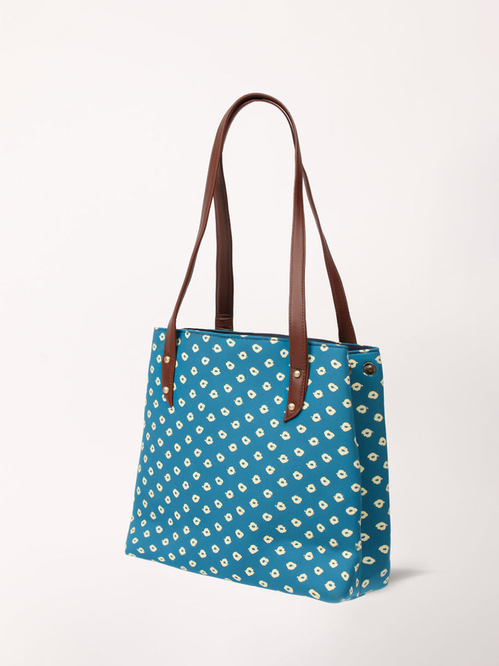 Cotton Handbag And Purse Set