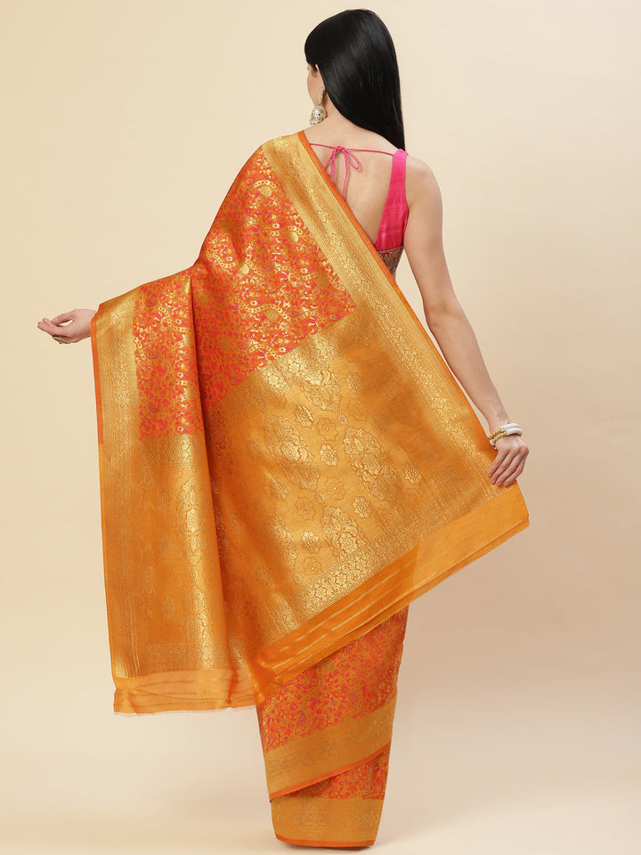 Zari Jaal Handloom Woven Saree