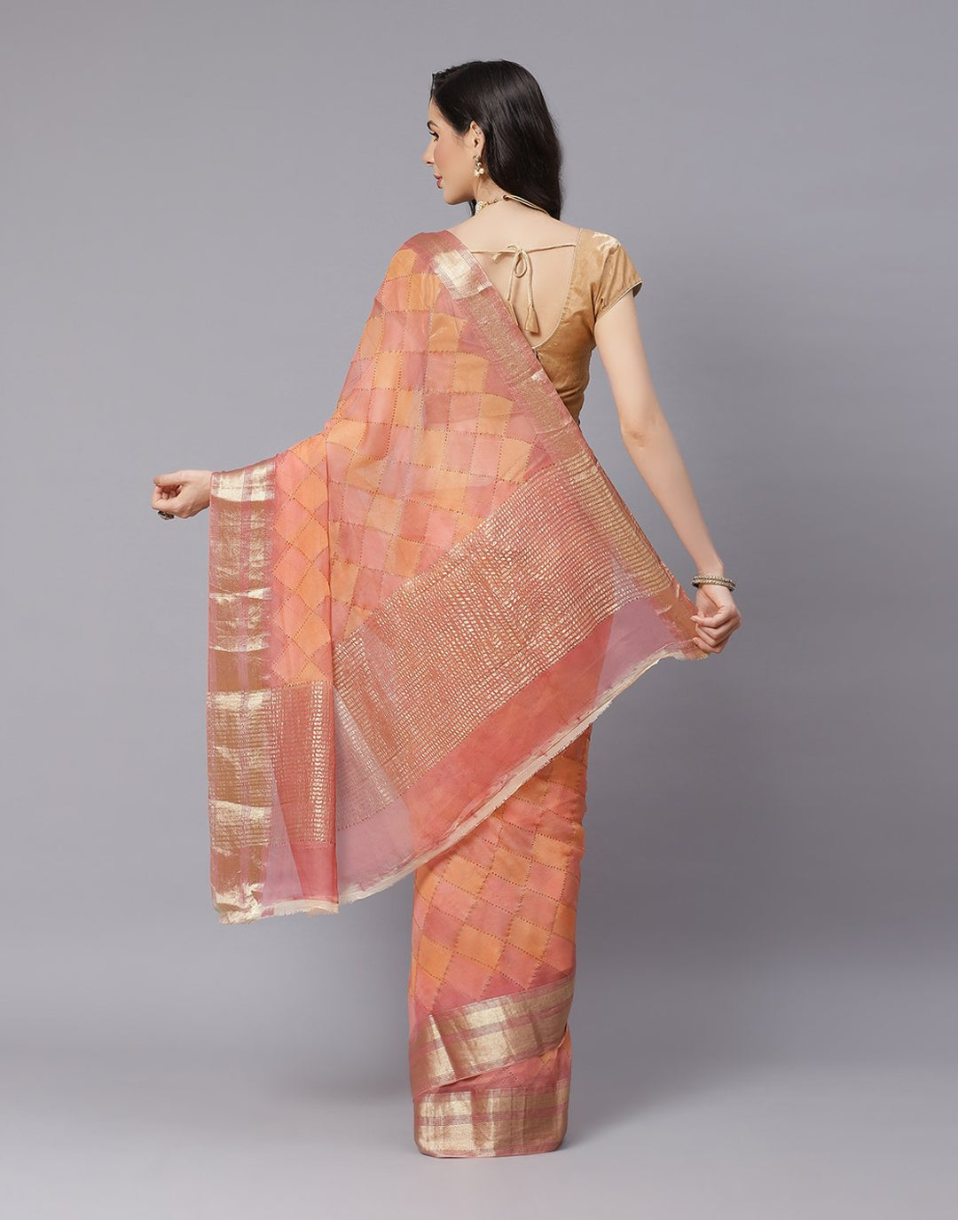Chiffon Saree with Stone Work
