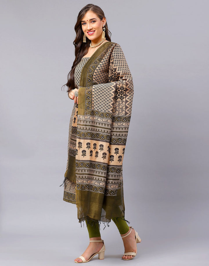 Chanderi Printed Suit Piece