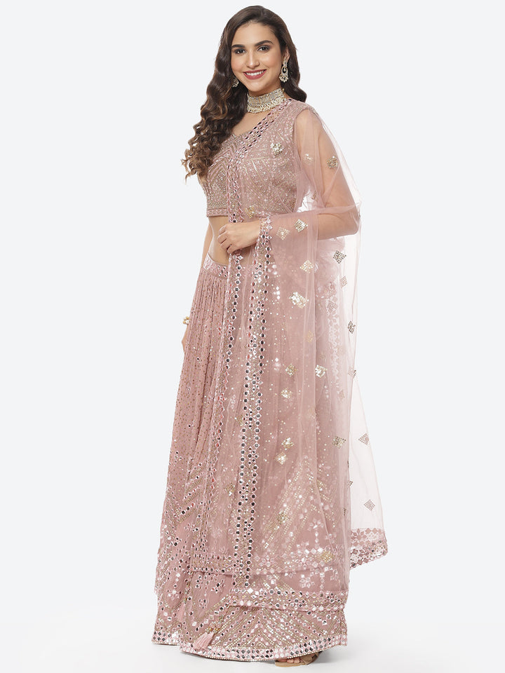 Sequence Work Georgette Lehenga With Choli And Net Dupatta