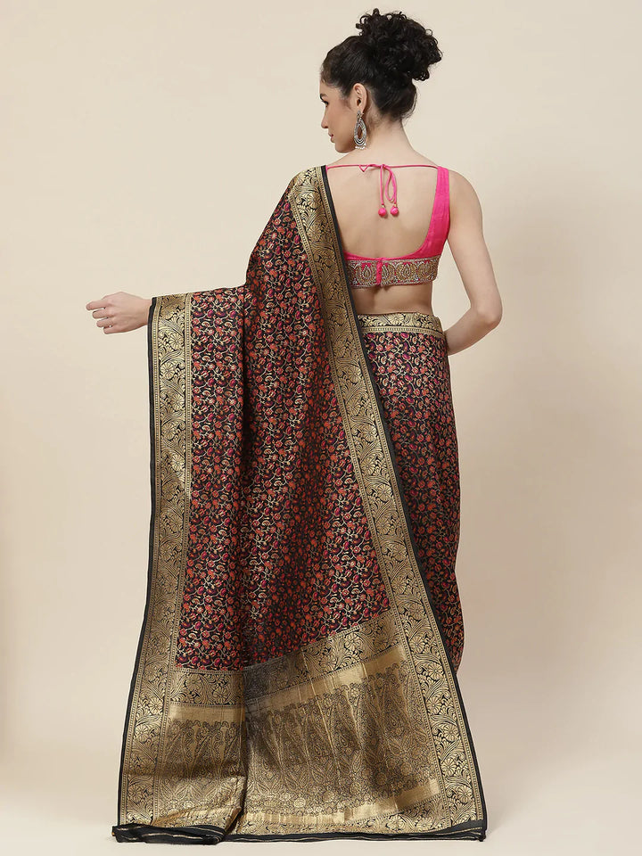Zari Jaal Handloom Woven Saree