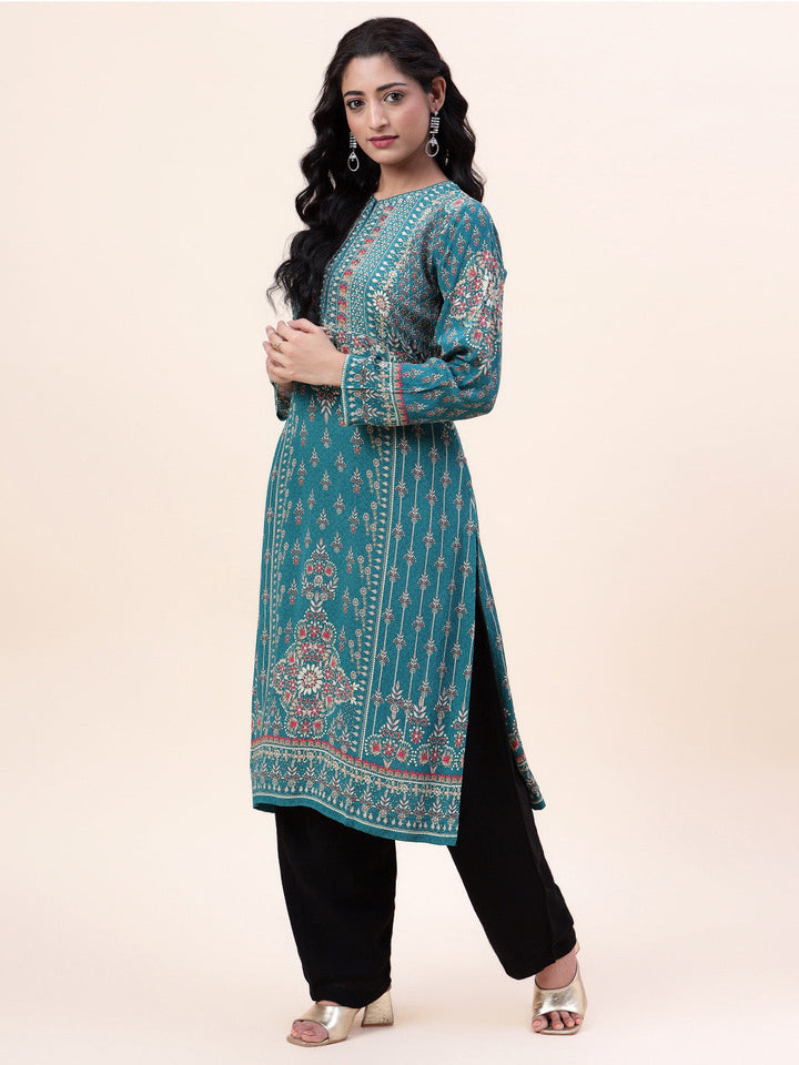 Digital Printed Crepe Kurta
