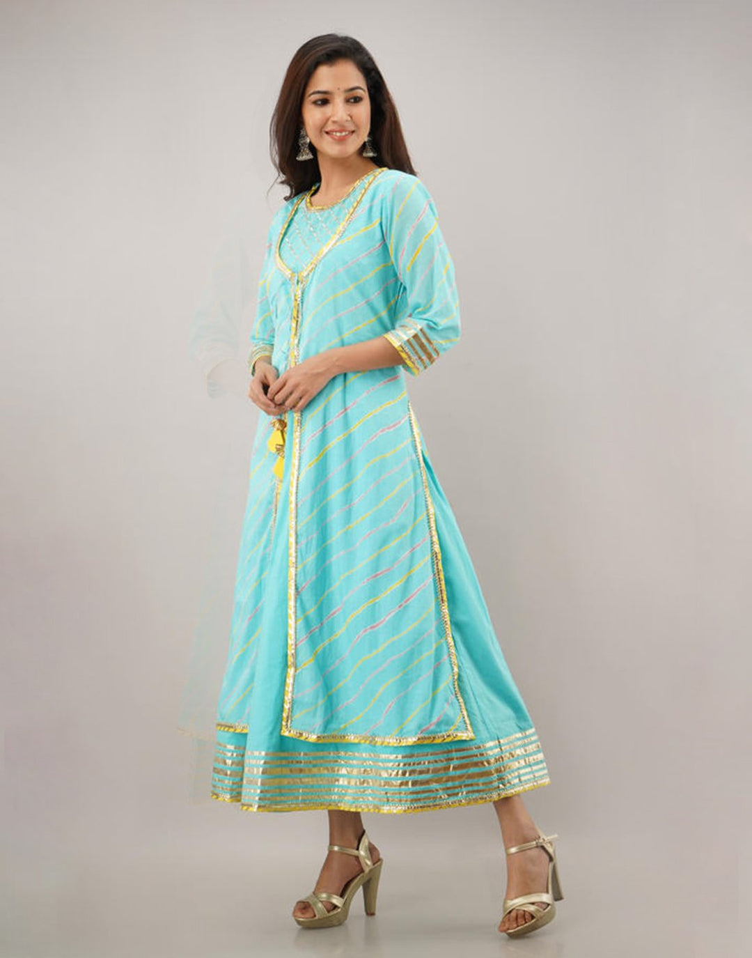 Printed Cotton Anarkali Kurti