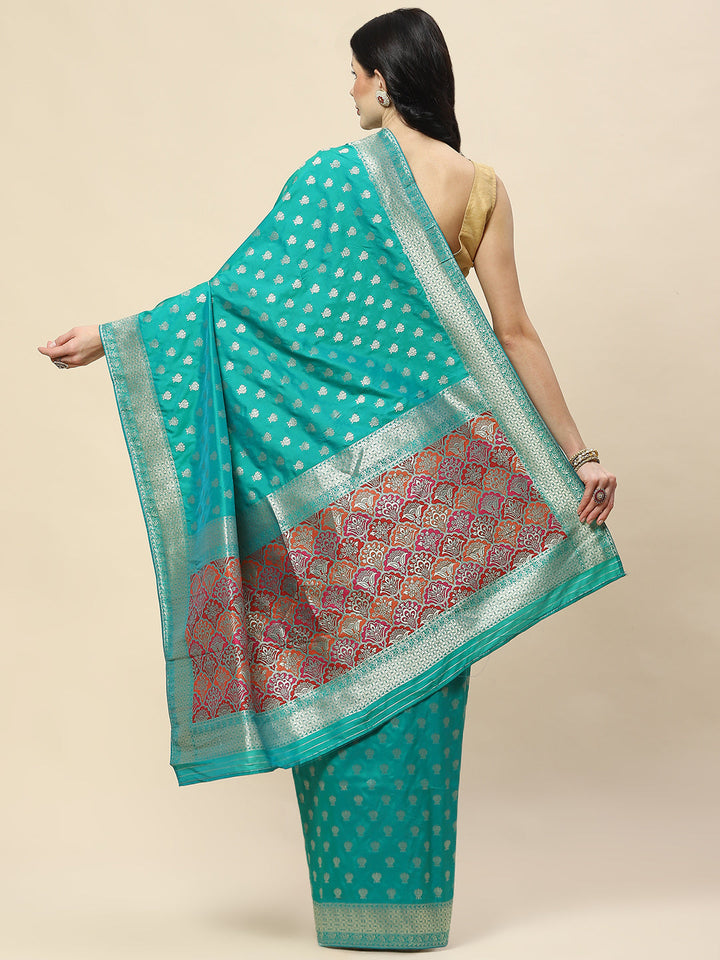 Zari Booti Woven Art Silk Banarsi Saree