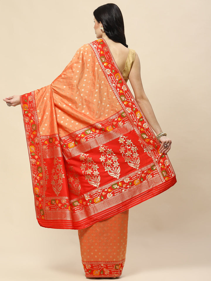 Zari Booti Woven Art Silk Banarsi Saree