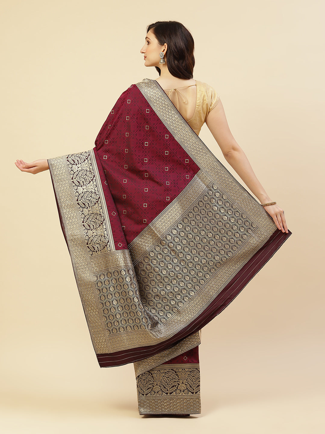 Jamawar Banarasi Art Handloom Saree