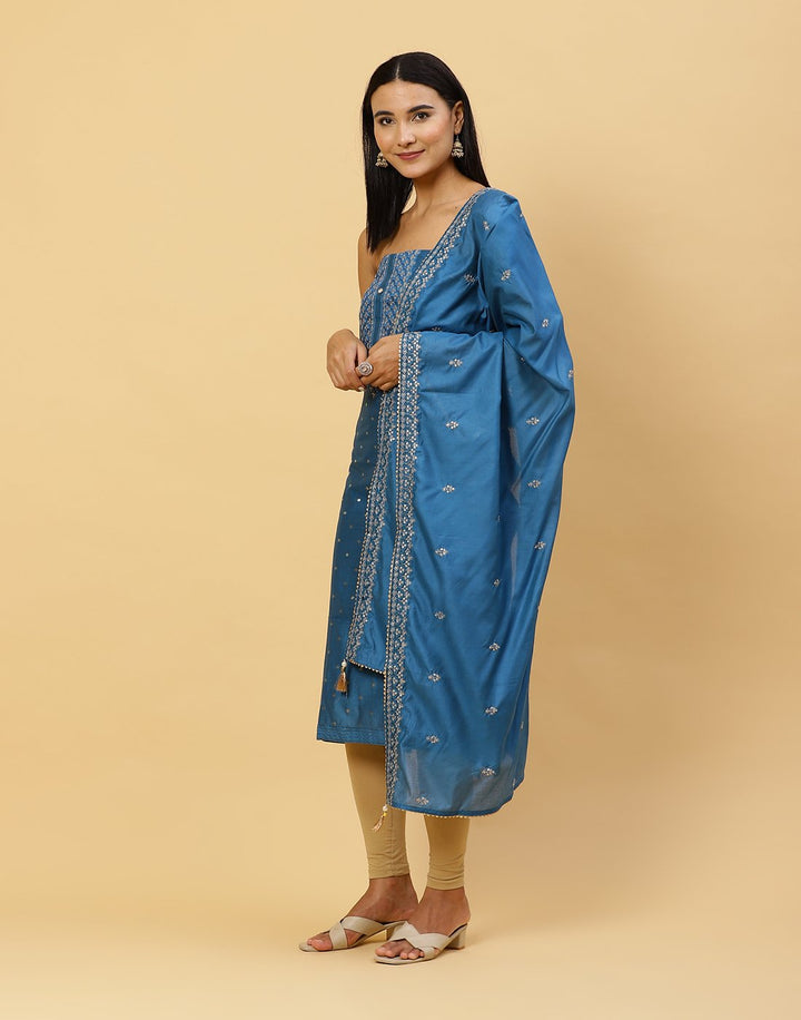 Embroidered Chanderi Suit Piece