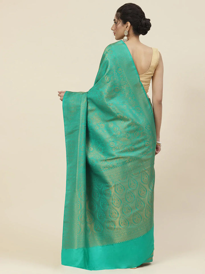 Zari Jaal Handloom Woven Saree