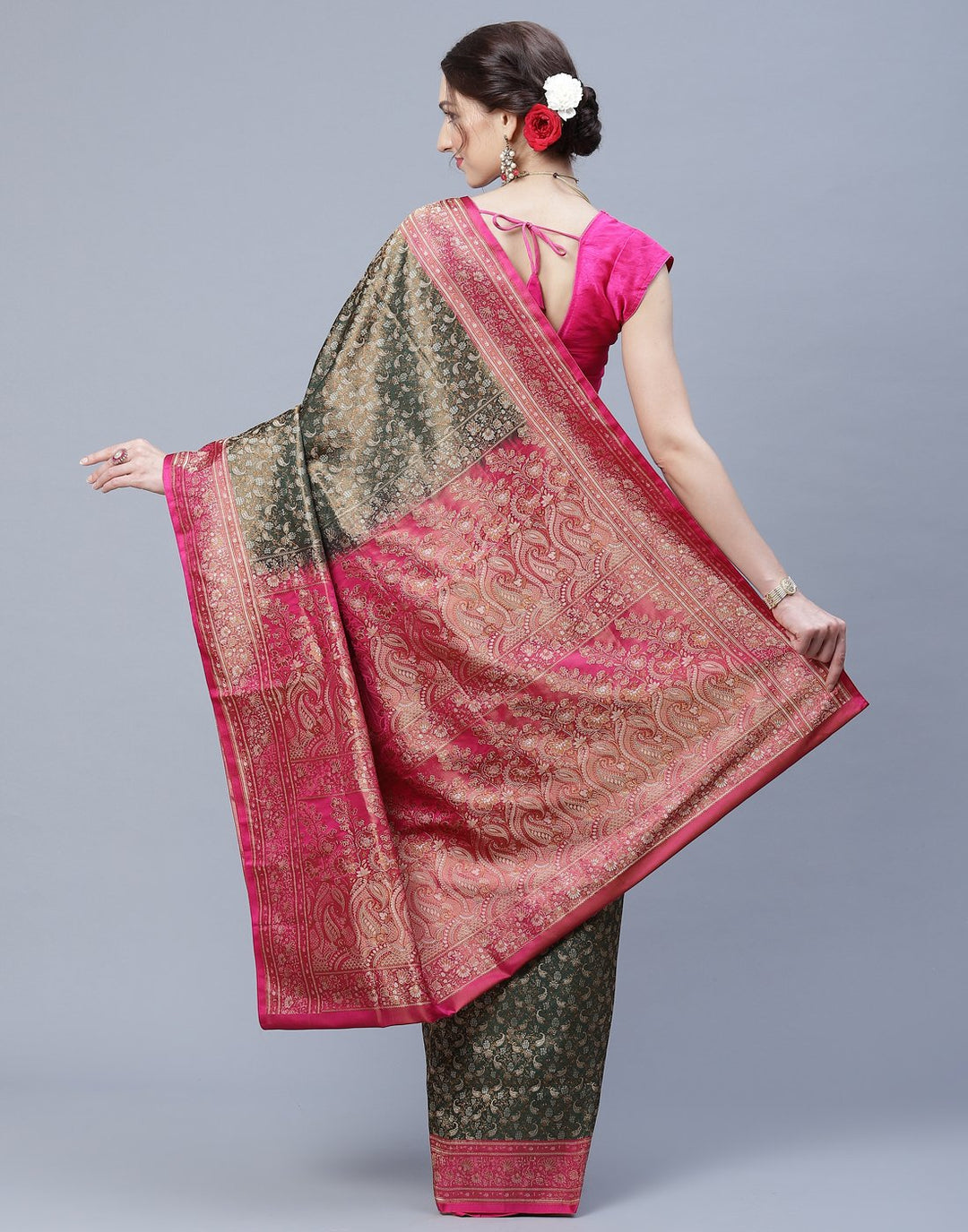Woven Banarasi Tanchoi Saree