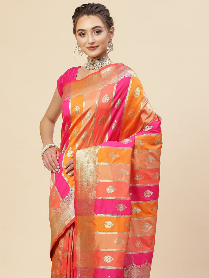 Zari Booti Handloom Woven Saree
