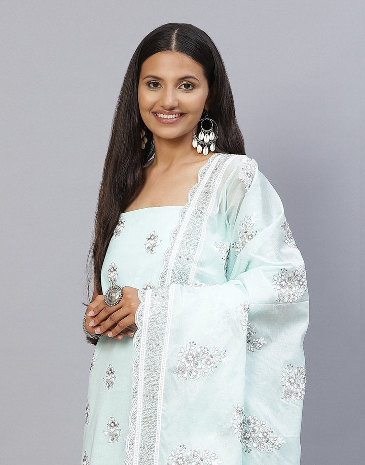 Cotton Embroidered Suit piece