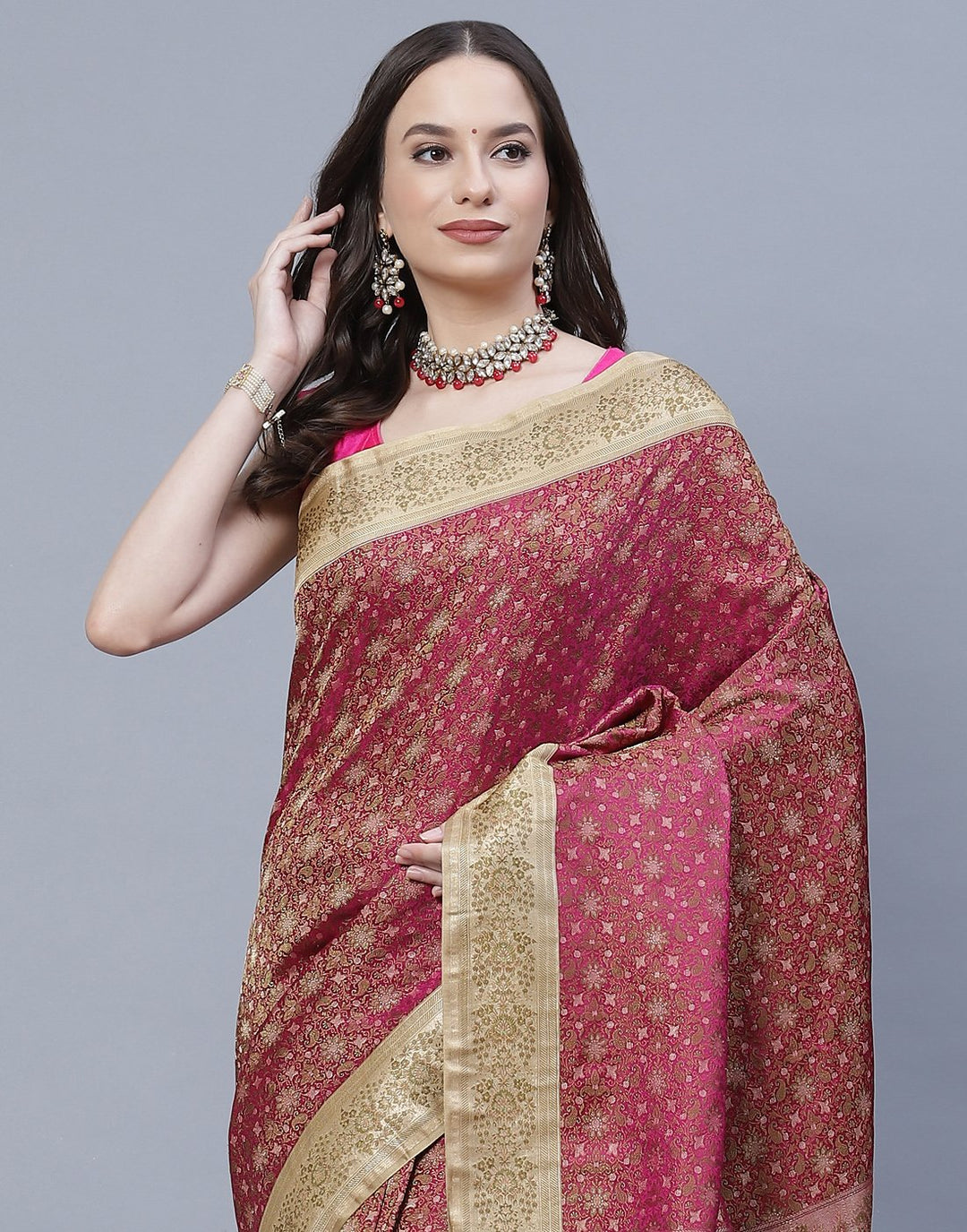 Woven Banarasi Tanchoi Saree