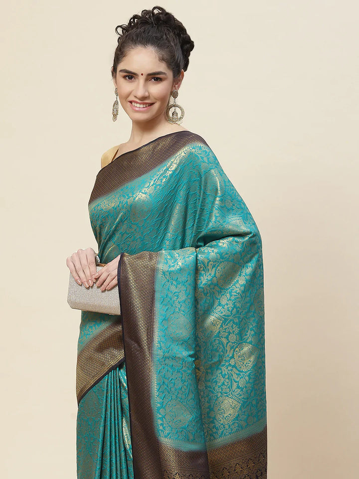 Zari Border Handloom Woven Saree