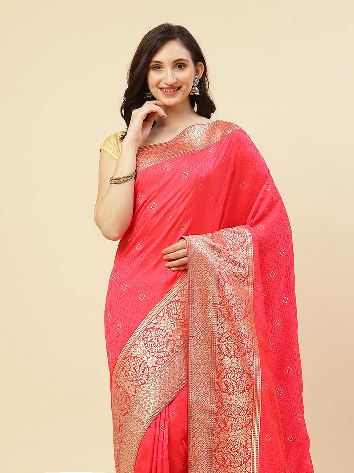 Jamawar Banarasi Art Handloom Saree