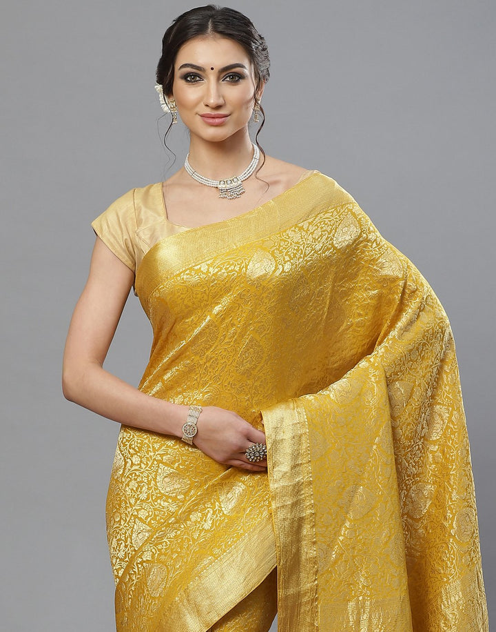 Zari Jaal Crepe Saree