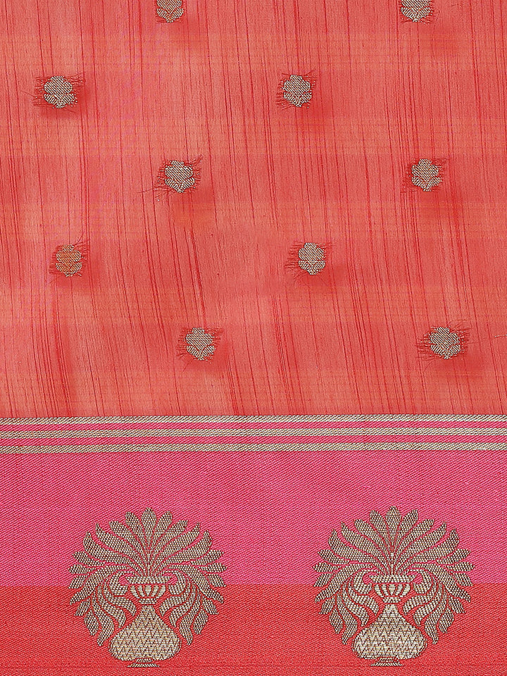 Zari Border Cotton Woven Saree