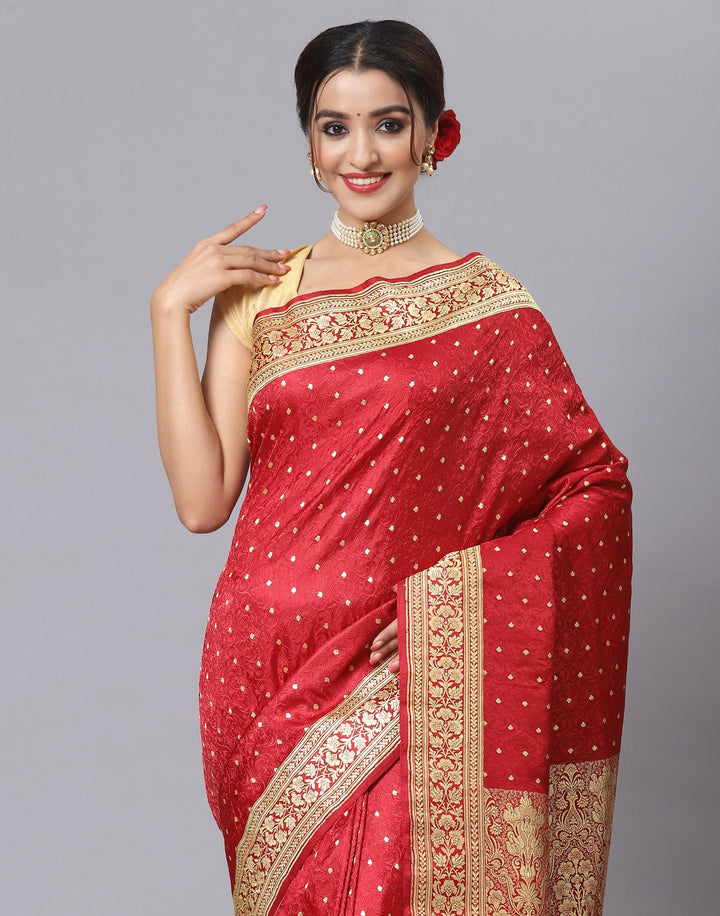 MBZ Meena Bazaar-Woven Banarasi Tanchoi Saree