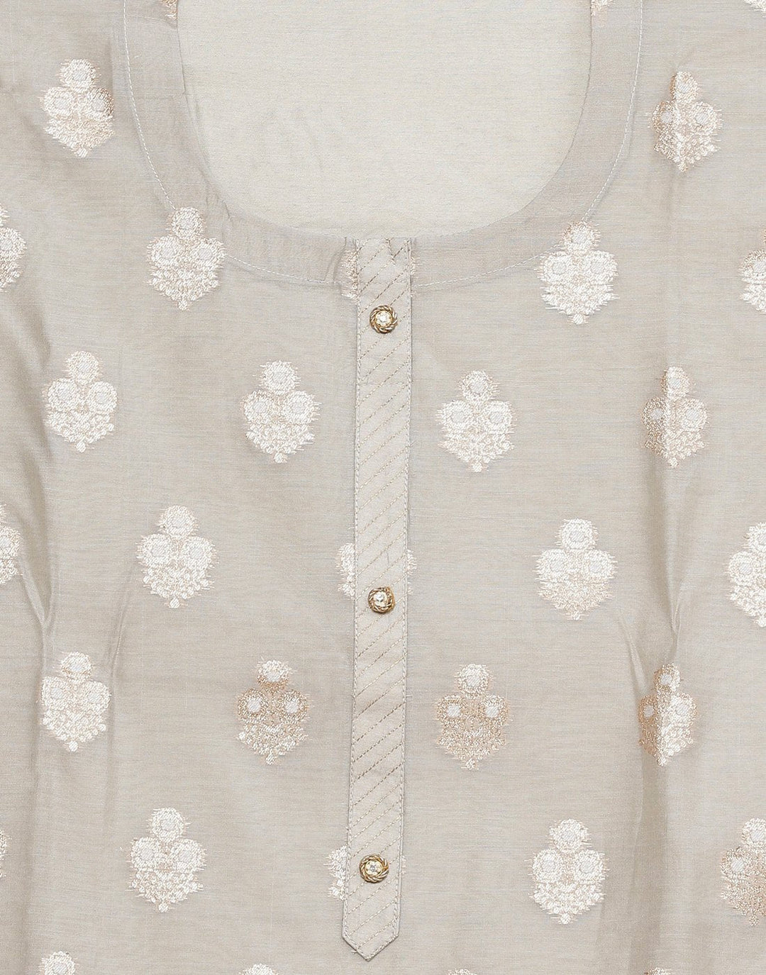 Chanderi Woven Suit Piece with Jaal embroidered dupatta