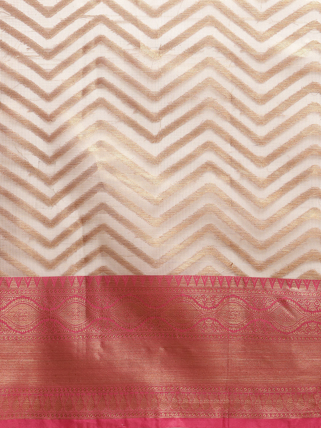 Zari Jaal Cotton Woven Saree
