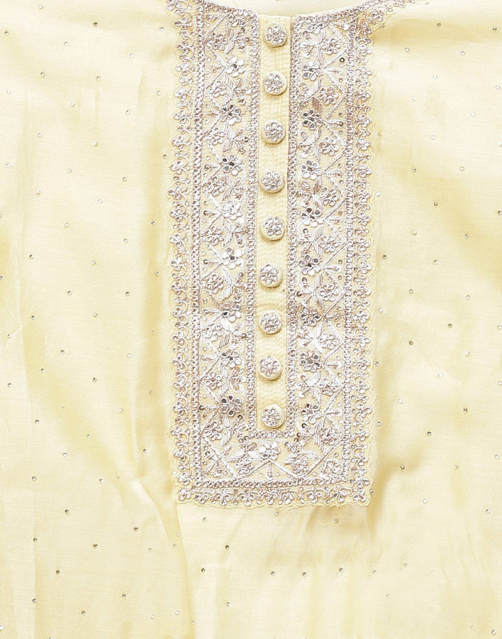 Embroidered Cotton Chanderi Suit Piece
