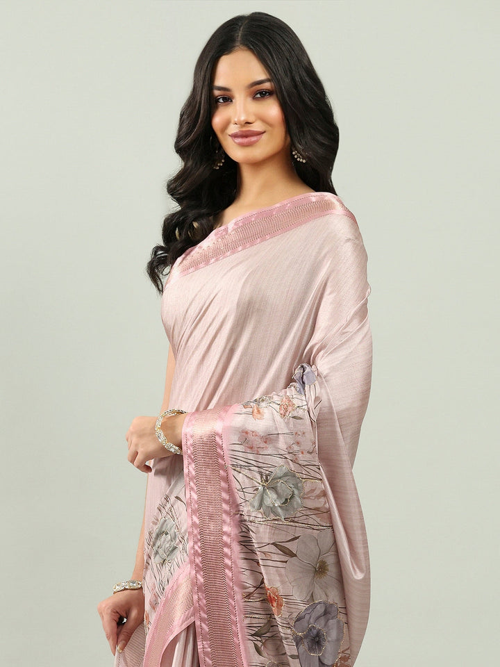 Printed Art Silk Woven Saree