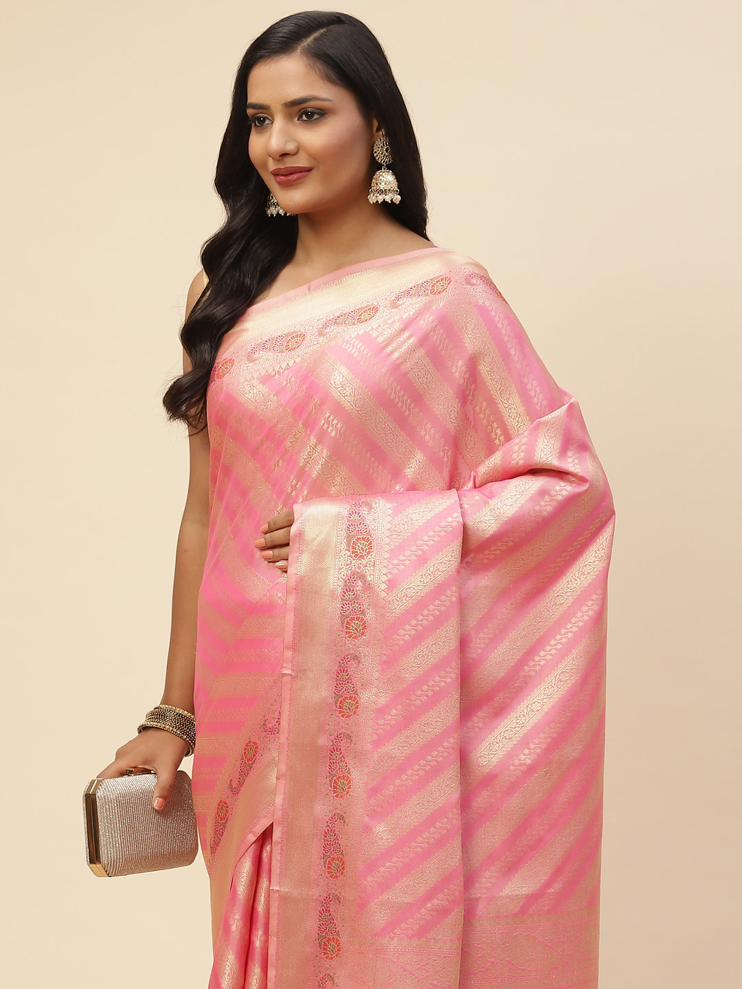 Zari Jaal Cotton Woven Saree