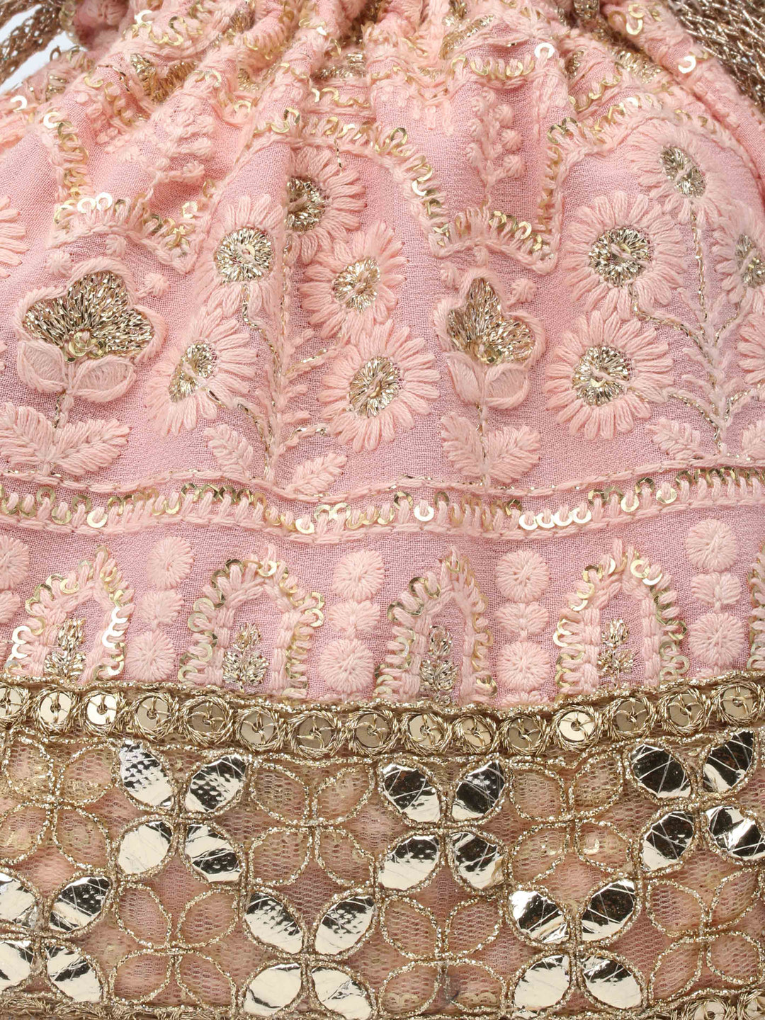 Pink Sequin Potli Bag