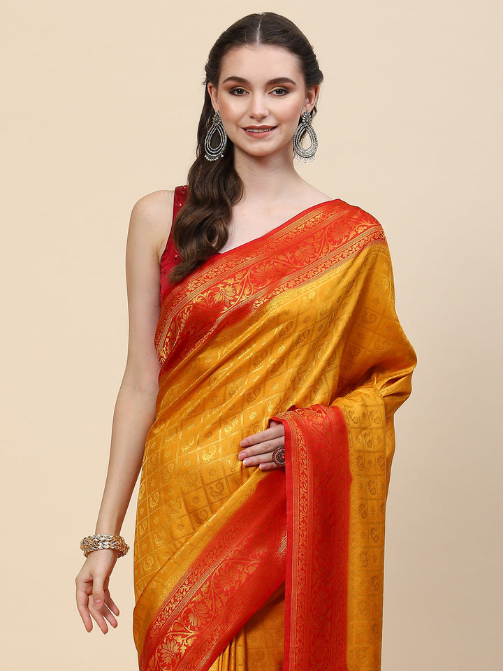 Zari Jaal Handloom Woven Saree