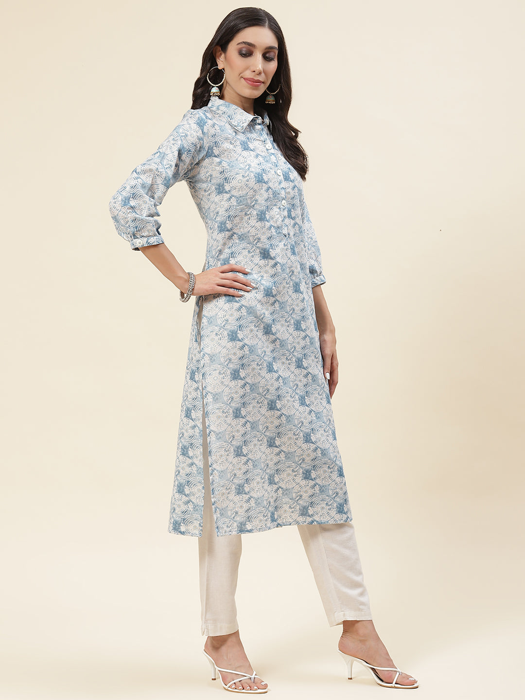 Printed Muslin Kurta