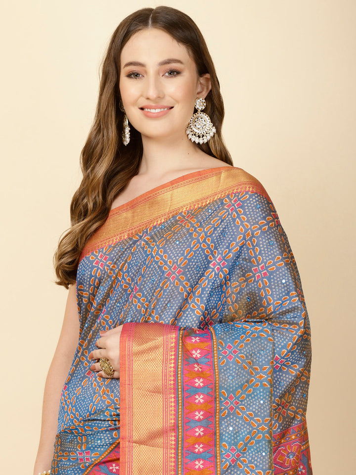 Patola Print Handloom Saree