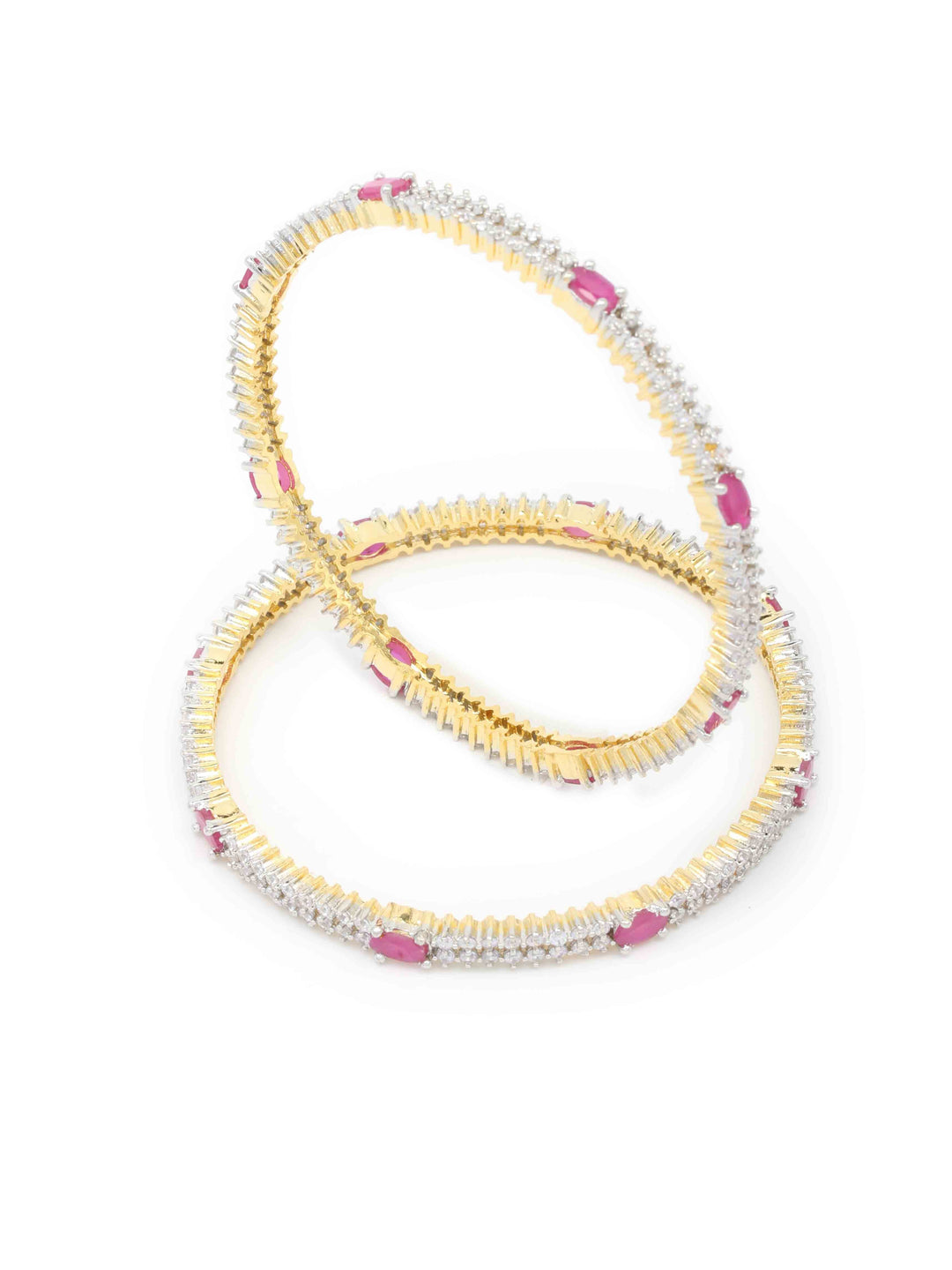 Gold &amp; Silver AD Bangles Set