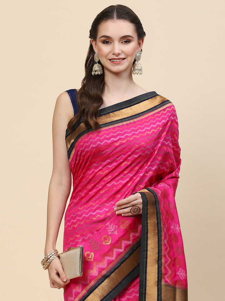 Zari Jaal Handloom Woven Saree