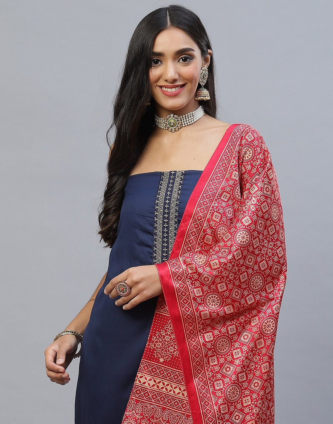 Chanderi Cotton Suit Set