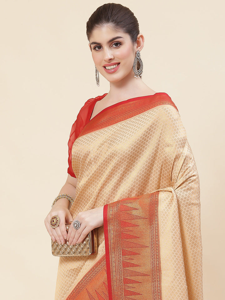 Zari Booti Handloom Woven Saree