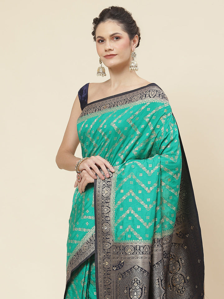 Zari Border Woven Handloom Saree