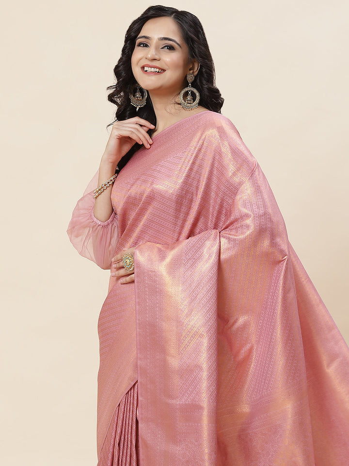Zari Jaal Woven Handloom Saree