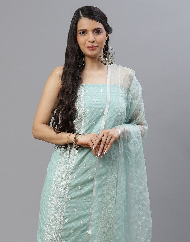 Chanderi Embroidered Suit piece