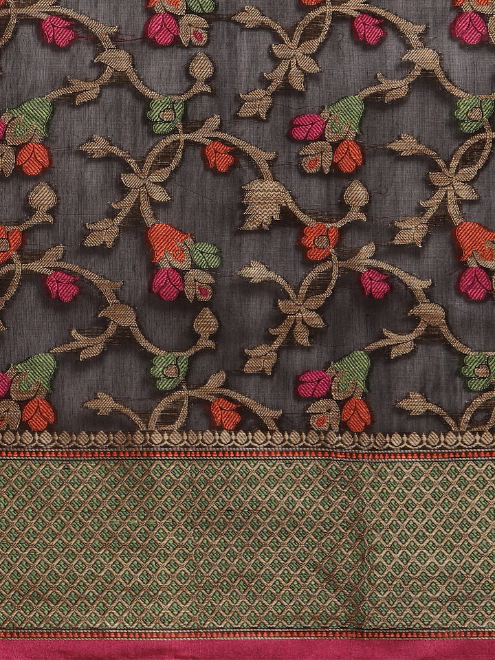 Zari Jaal Cotton Woven Saree