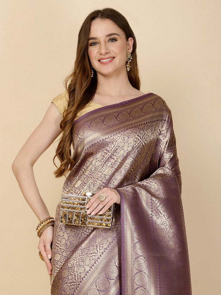 Ethnic Motifs Woven Handloom Saree