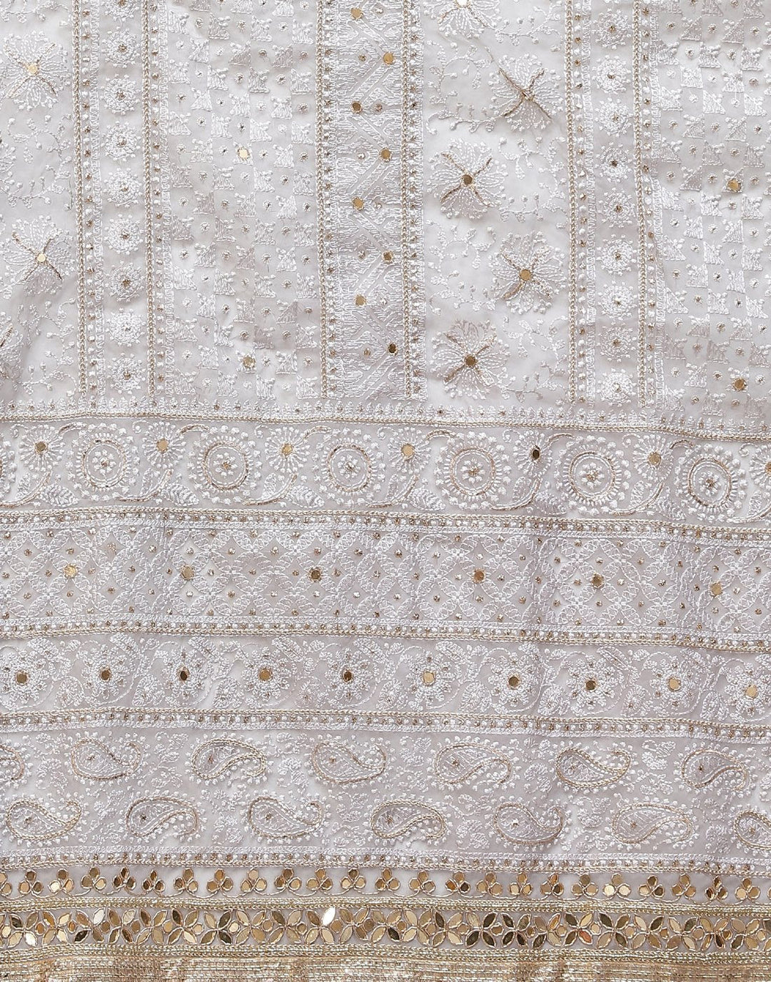 Embroidered Organza Kora Suit Piece