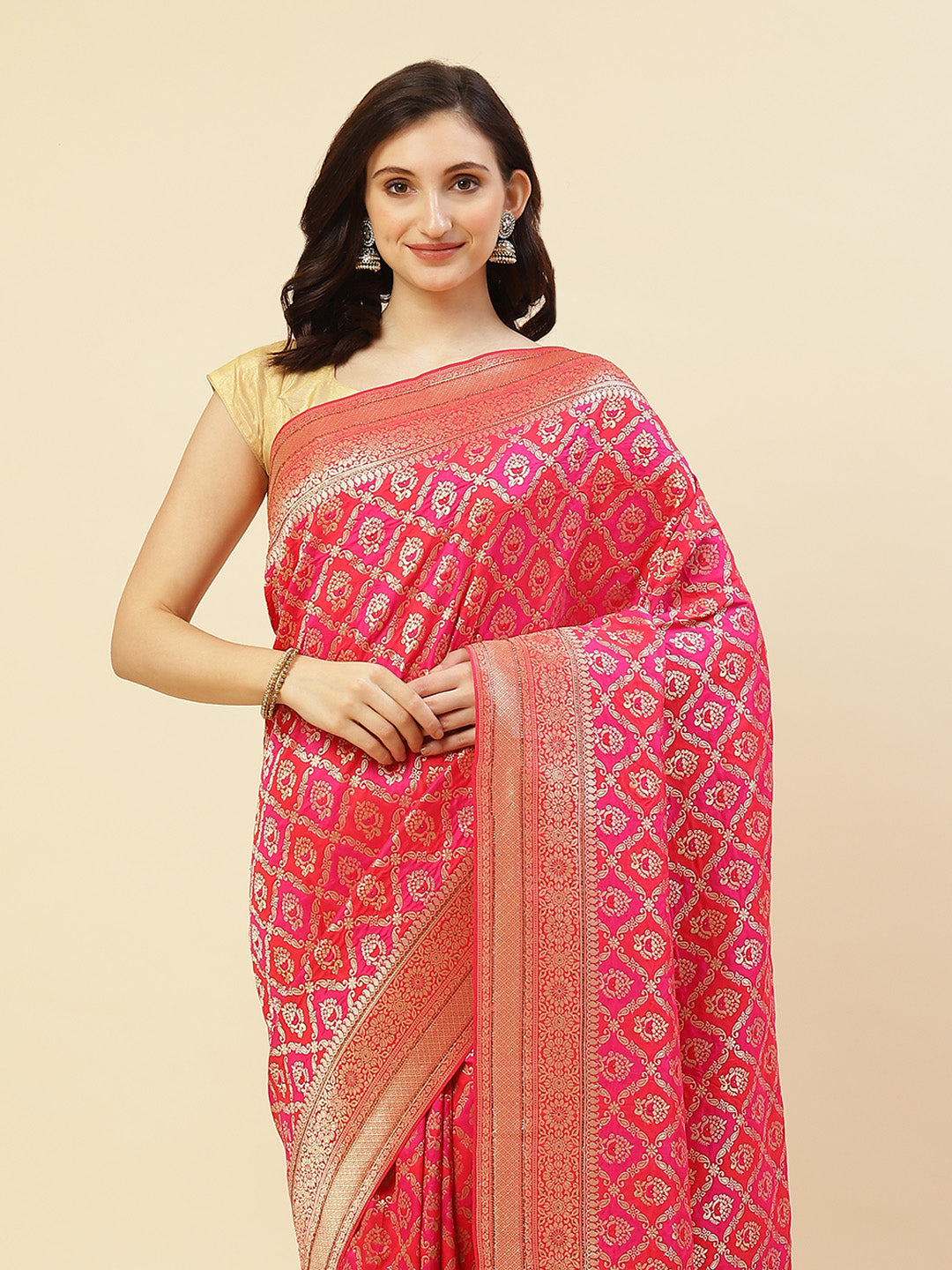 Stone Jaal Banarasi Art Handloom Saree