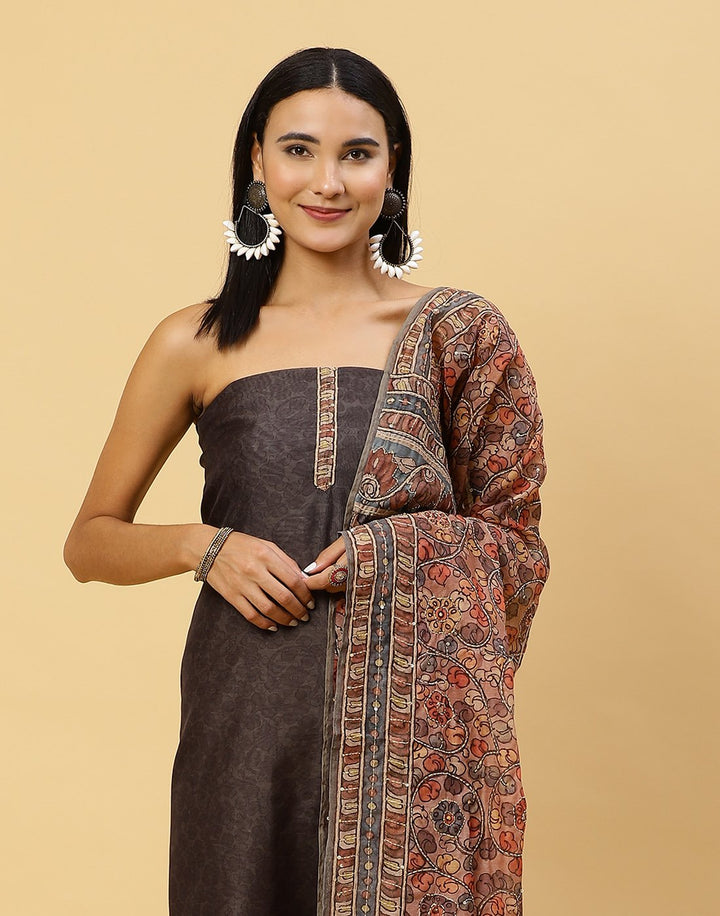 Embroidered Chanderi Suit Piece