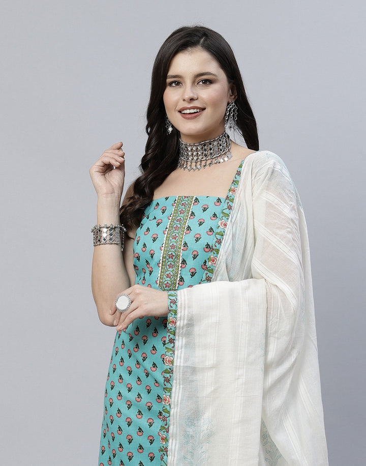 Printed Cotton Suit Piece