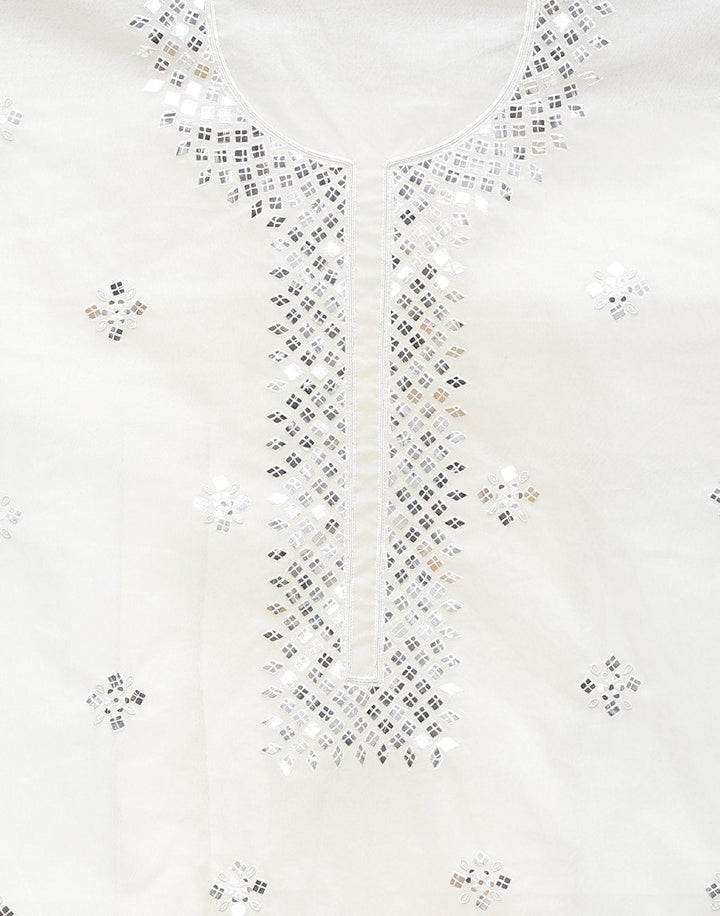 Embroidered Organza Kora Suit Piece
